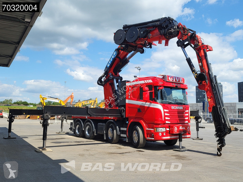 شاحنة Scania 490 8X4 EFFER 1750/8S + JIB 6S...