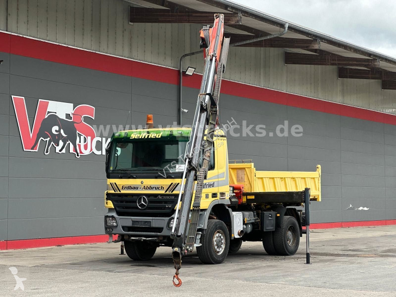 Camion Mercedes 1850 V8 MP2 4x4 BB Meiller-DSK,...
