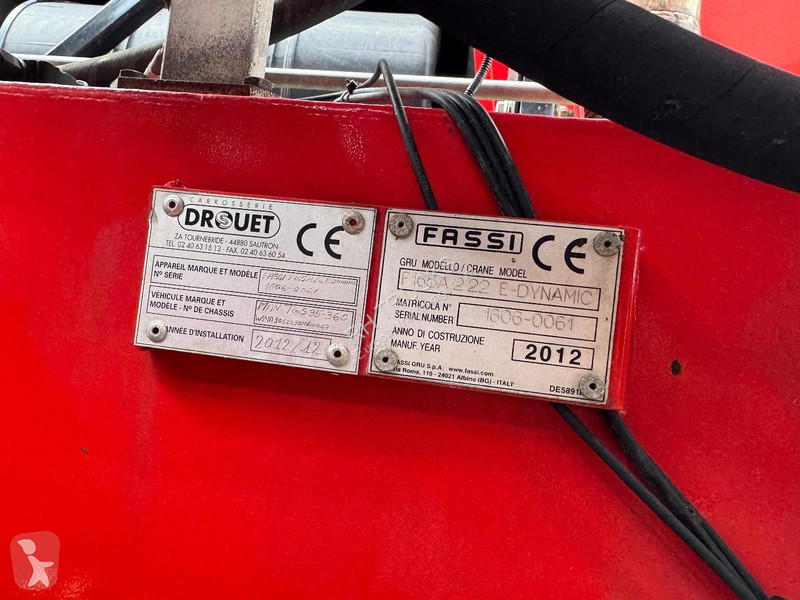 شاحنة MAN 35.360 8X2 + FASSI F165A 2.22 +...