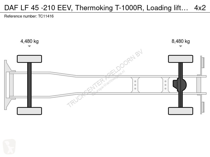 شاحنة DAF -210 EEV, Thermoking T-1000R, Loading...