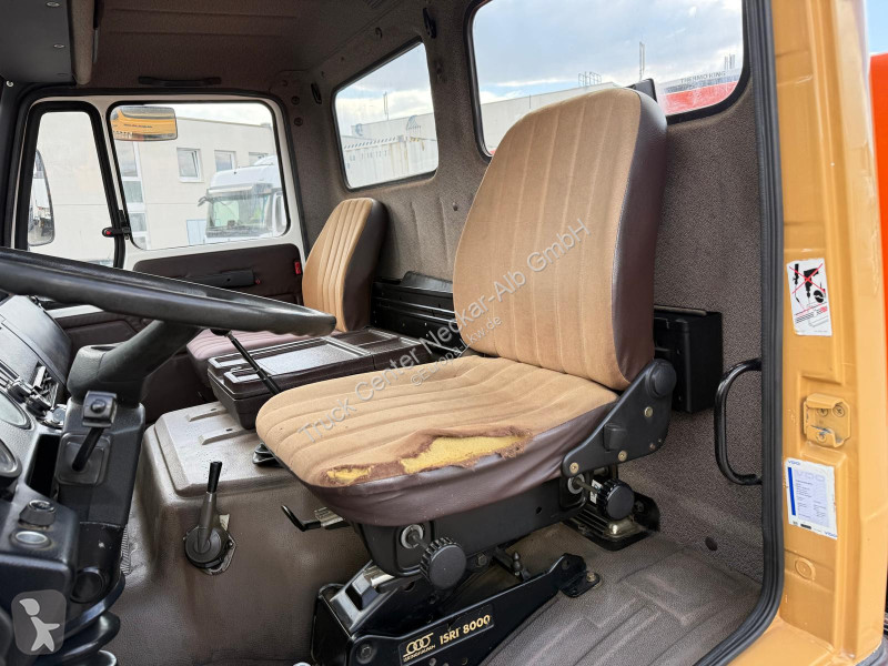 شاحنة Mercedes Plattendruckwagen Planen Aufbau...