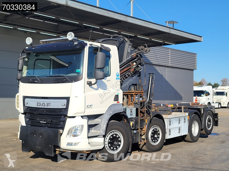 شاحنة DAF 460 8X2 HIAB 144 B-3 HIDUO Crane kran...