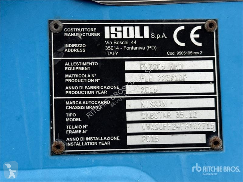 Camion  PNT205 NHD 18.1 m on Nissan Cabstar...