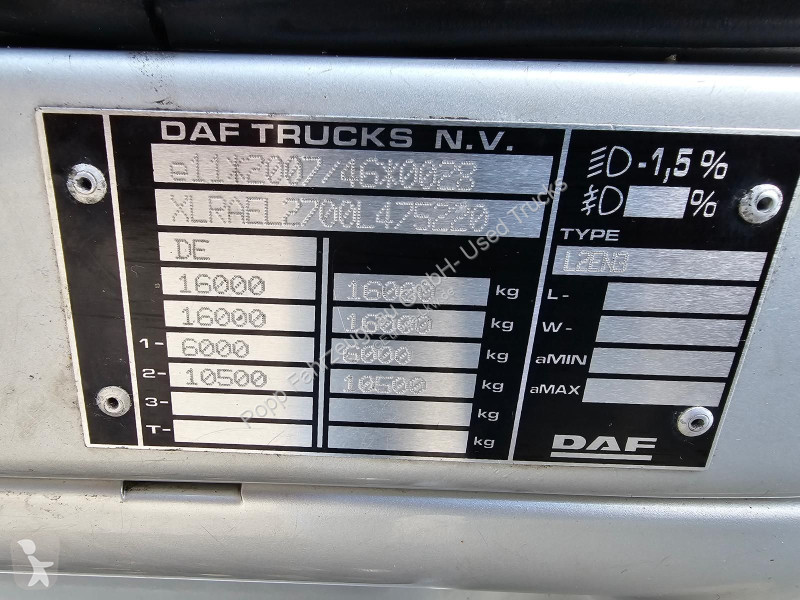 Грузовик DAF 290 4x2 Kühlkoffer *2 Kammersystem...