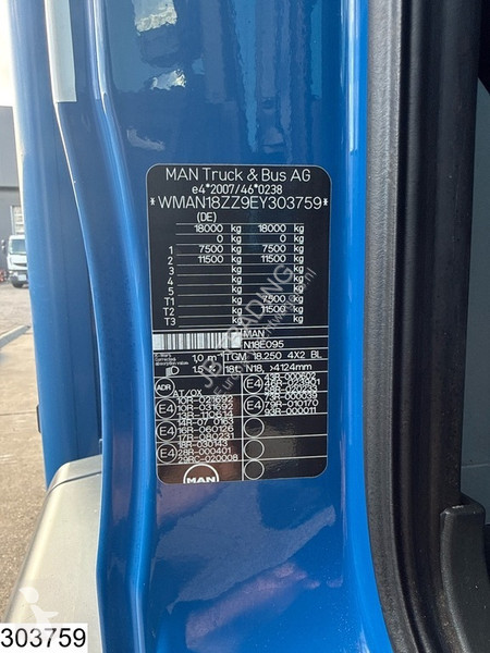 Camion MAN 18 250 EURO 5, Manual, Palfinger
