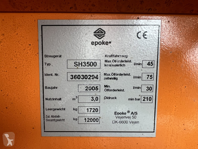 Camión  Aufsatzsalzstreuer SH3500 ca. 3m³...