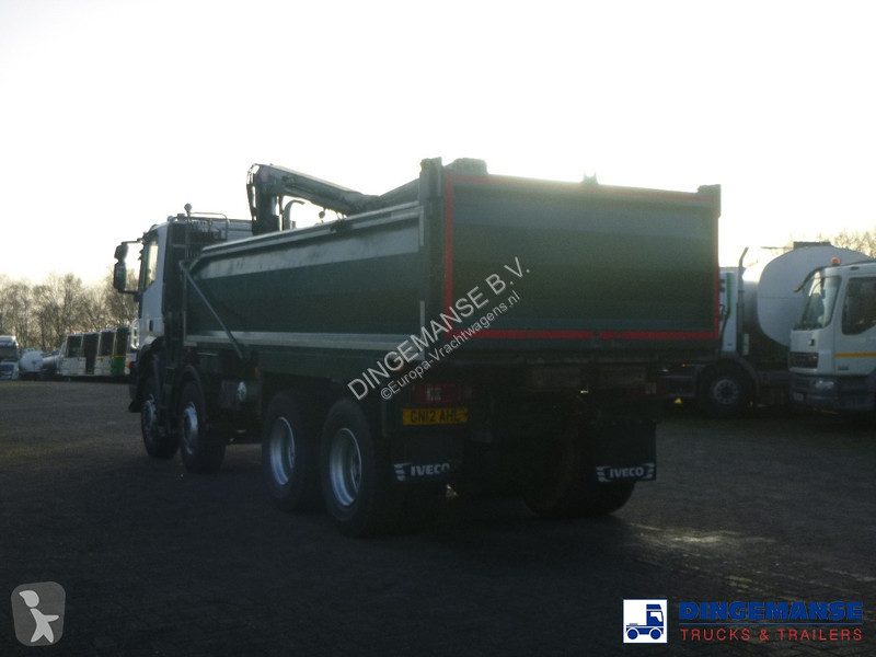 Kamion Iveco AD340T36 8x4 RHD tipper + HMF 1244 Z1