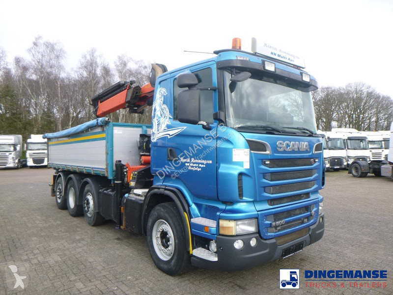 Camion Scania R 500 8X2 tipper + alfinger...