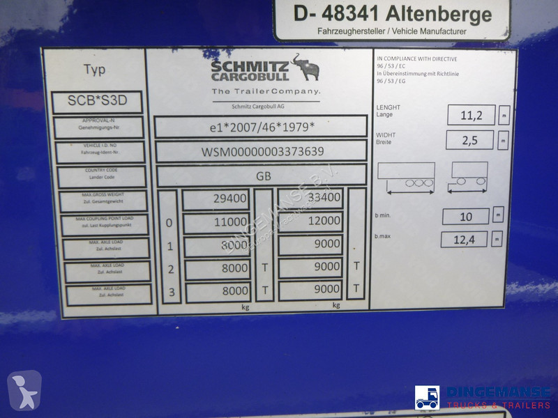 Semi remorque Schmitz Cargobull 3-axle...