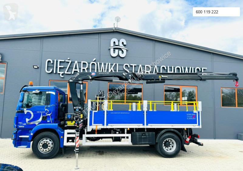 Kamion MAN MAN TGM 18.250 skrzyniowy z HDS /...