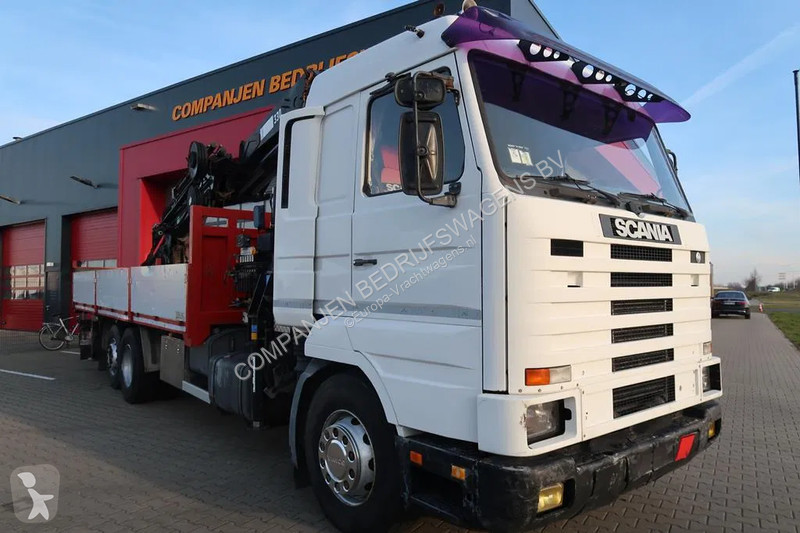 Kamion Scania R143-420 V8 Hiab 330-5 - JIB 90