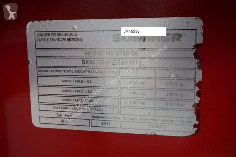 Semitrailer Wielton SOMMER / CYSTERNA SPOZYWCZA...