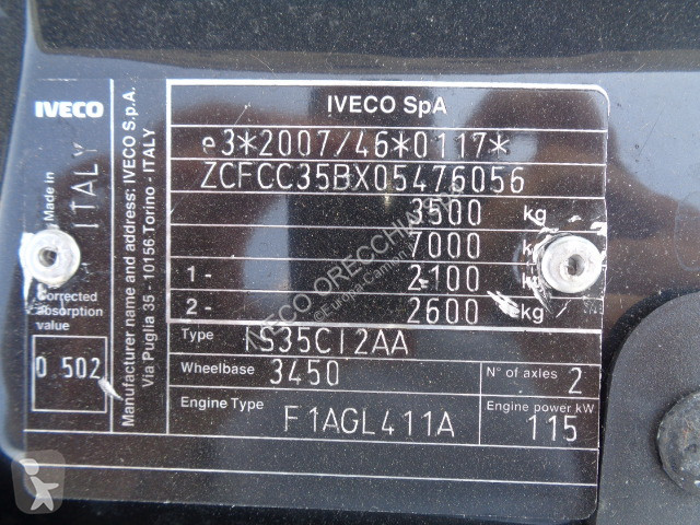 Camion Iveco DAILY 35C16
