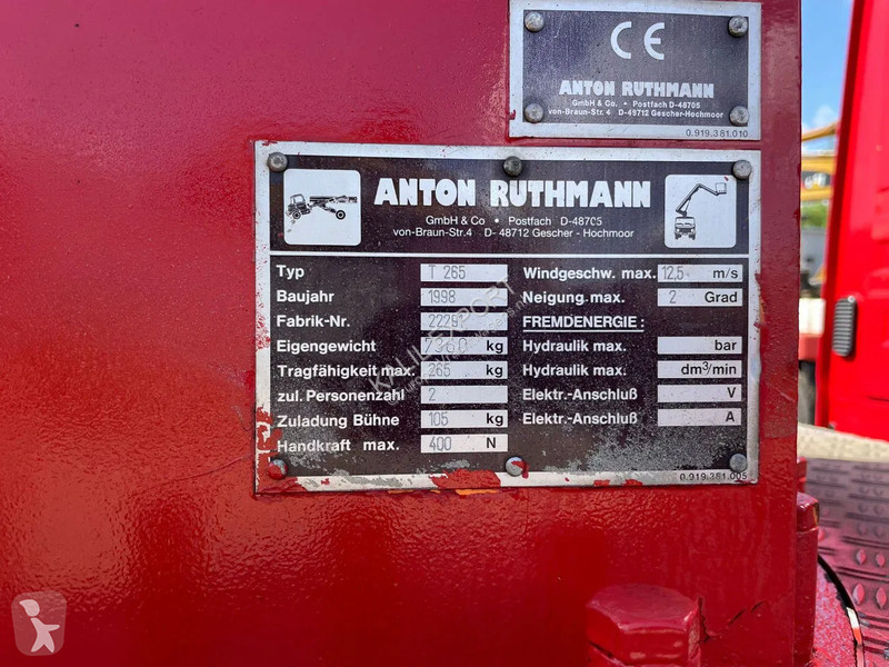 Camion Mercedes 815 Skyworker Ruthmann T265...