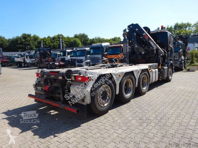 Camion Scania R490 Abroller + HIAB 302E-6...