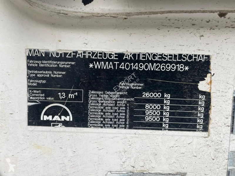 Camion MAN Chassis Cab 6x4 Manuel Gearbox ZF...
