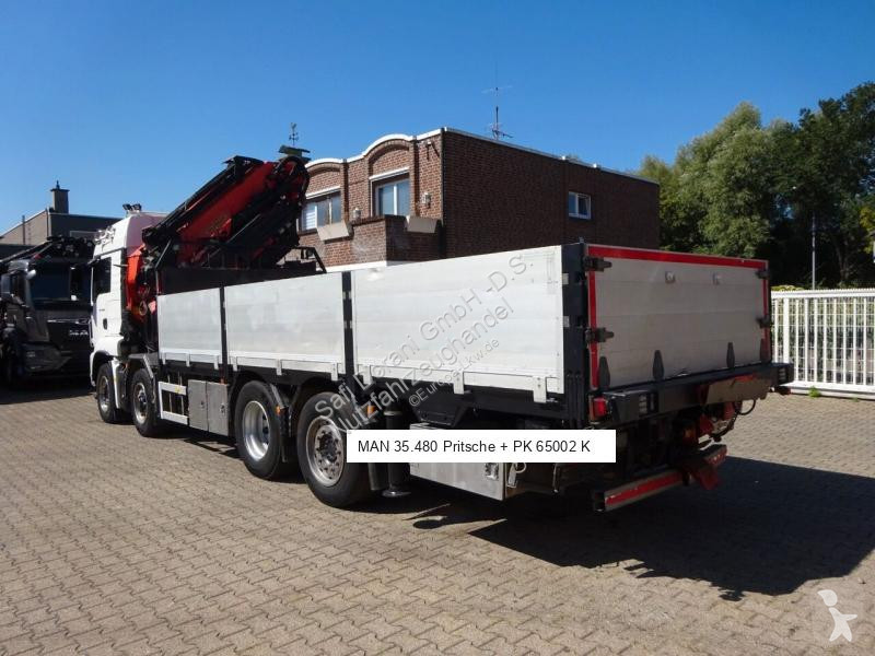 شاحنة MAN 35.480 TGS Pritsche + PK 65002 Kran 8x2