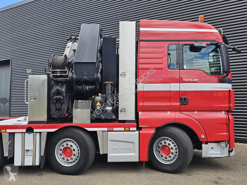 جرار MAN 37.480 8x2-6 / HMF 85 t/m CRANE / KRAN