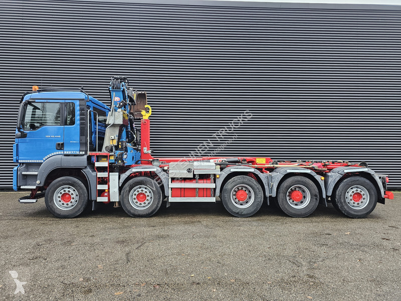 شاحنة MAN 47.440 BBL / 10X4 HOOKLIFT + Z CRANE