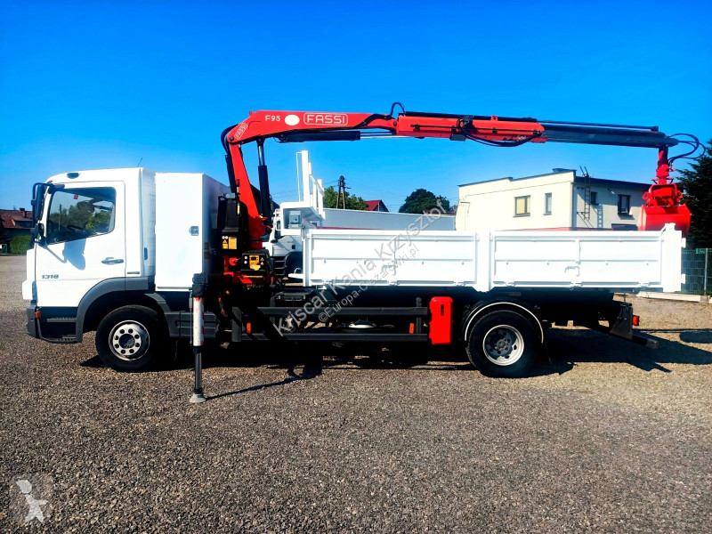 Mercedes 1318N Kipper Crane HDS Fassi F95 truck