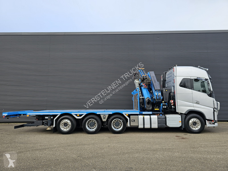 شاحنة Volvo 750 8x4 / RETARDER / FASSI 71 TM + JIB