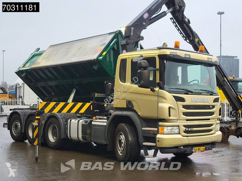 شاحنة Scania P410 P 8X4 N-Truck HMF 1800K3 Kran...