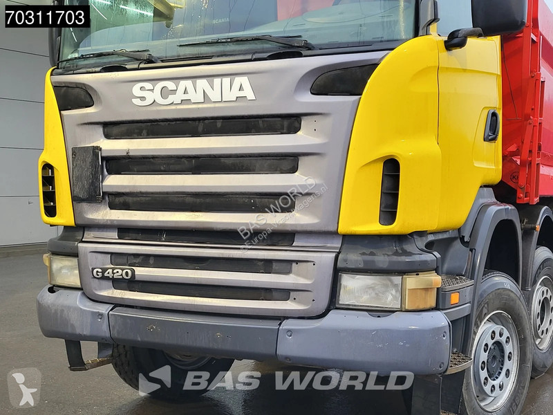 Camion benne Scania G 420 8X6 8x6 18m3 KH Kipper Steel suspension Big ...