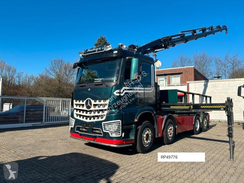 شاحنة Mercedes 3253 + HIAB 302 Kran 8x2-4 HAD...