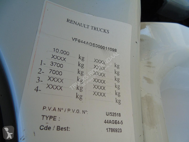 شاحنة Renault 12,220 + euro 5 + LIFT