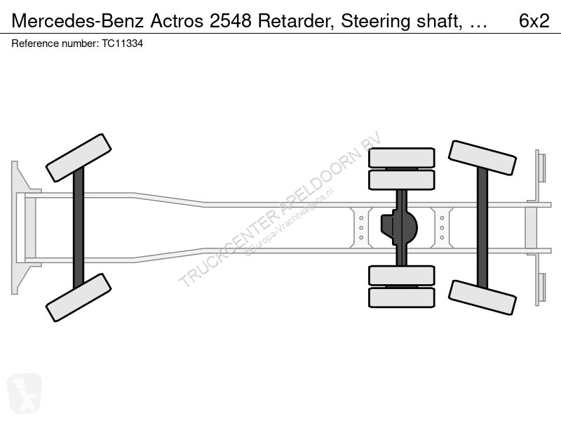 شاحنة Mercedes 2548 Retarder, Steering shaft, PTO