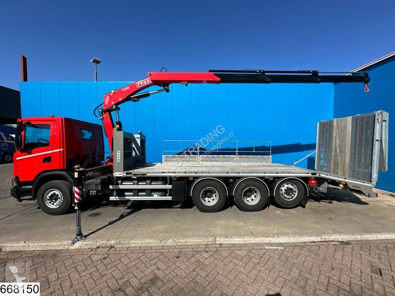 شاحنة Scania 410 EURO 6e, CN, 8x4, Retarder, Fassi