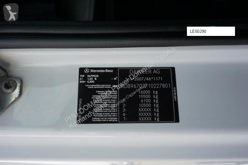 Camión Mercedes ATEGO / 1621 / EURO 6 /...
