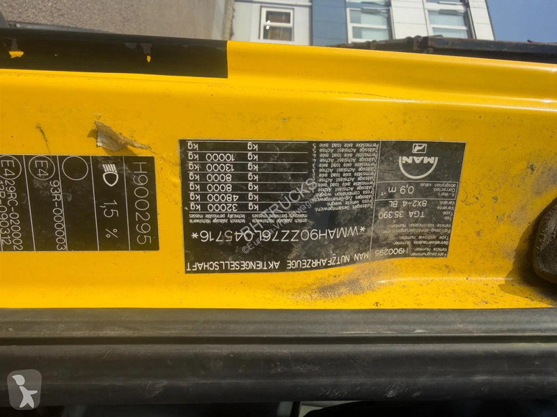 شاحنة MAN 35.390 8X2 KIPPER - LIFTING AXLE