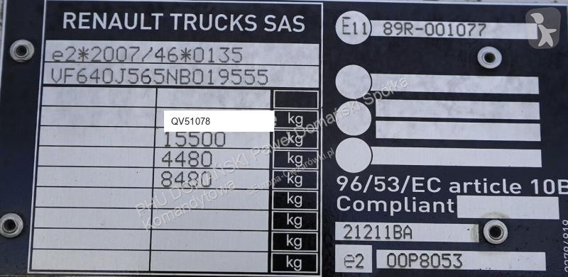 شاحنة Renault / D 12 / 210 / ACC / EURO 6 /...