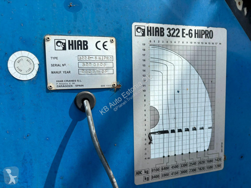شاحنة Volvo 540 8x4*4 HIAB 322E-6 + JIB / BOX...