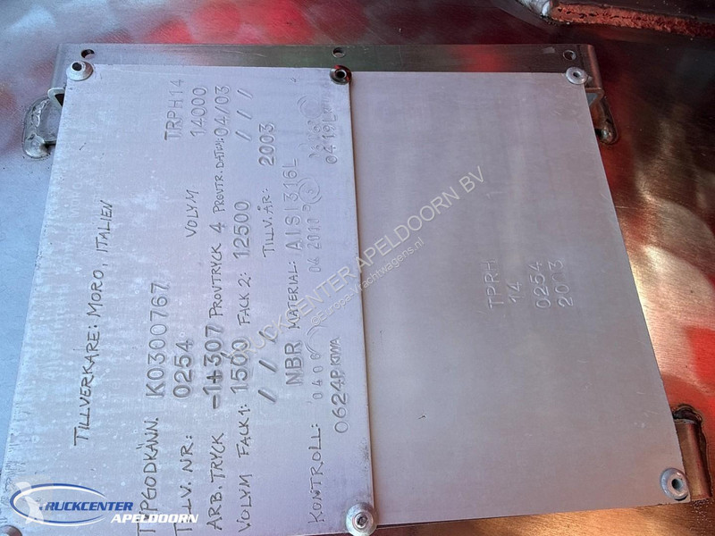 شاحنة Volvo 460 Moro Chemical approved, Euro 6,...