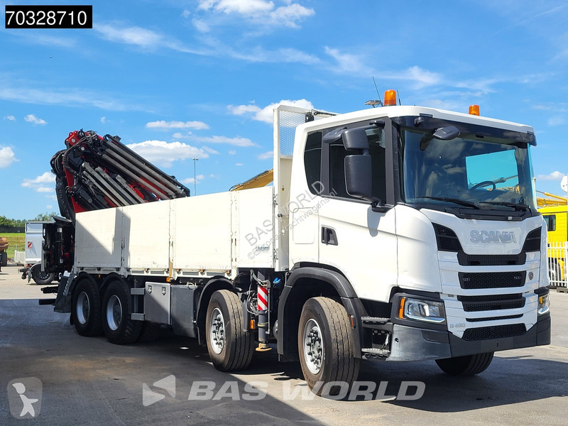 شاحنة Scania 450 8X4 FASSI F710RA.2.25 Crane...