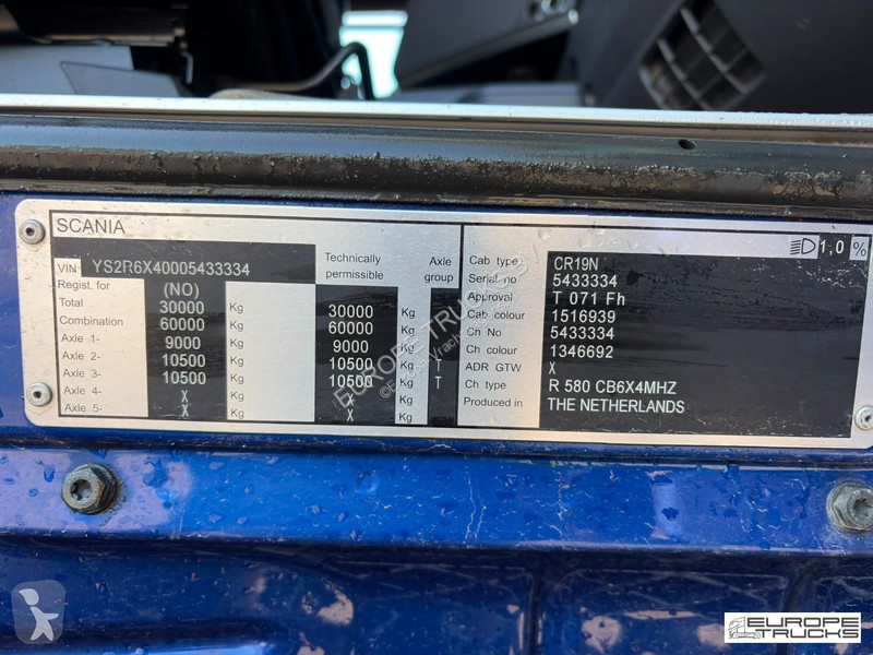 شاحنة Scania R580 Full Steel - V8 - Retarder -...