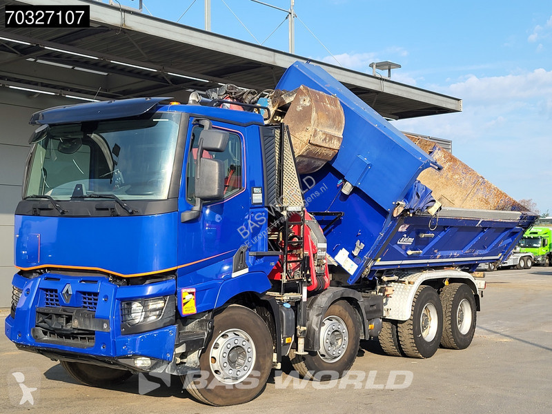 شاحنة Renault C 480 C 8X4 HMF 2243 Z-Crane...