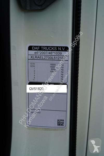 شاحنة DAF LF / 260 / E 6 / ACC / BURTOFIRANKA +...