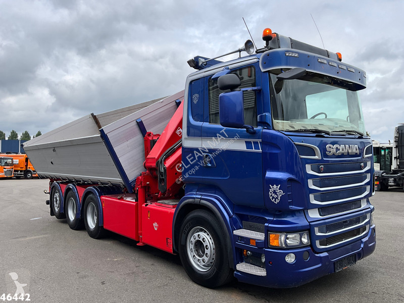 Vrachtwagen Scania 560 V8 8x4 etarder Hiab 24...