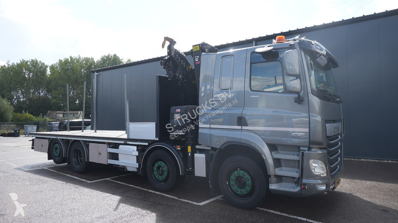 شاحنة DAF 480 8x2 Open box truck with Hiab...