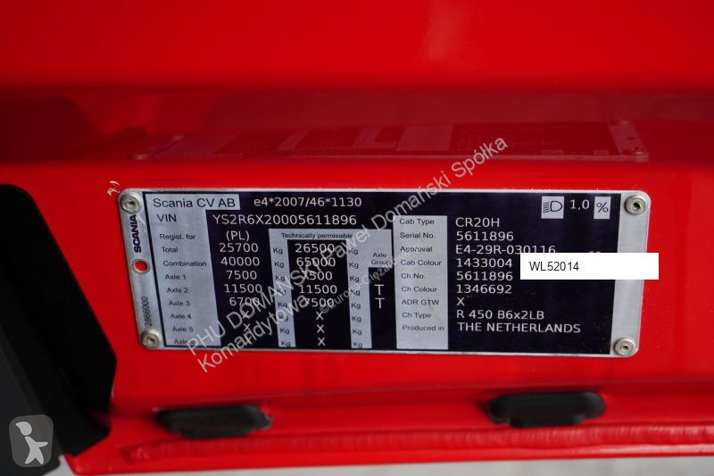 Camion Scania / R 450 / ACC / E 6 / PLATFORMA...