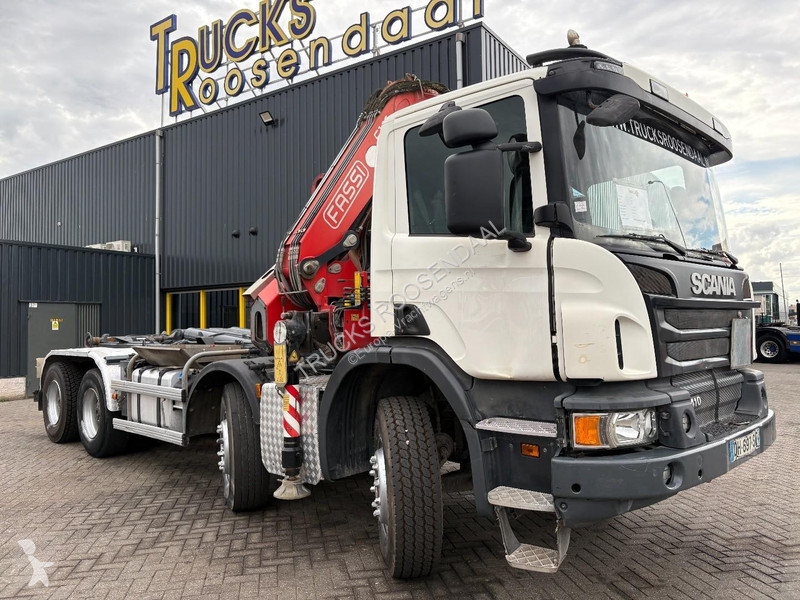 Camión Scania P 410 + FASSI F 165 - 2X EXT. +...