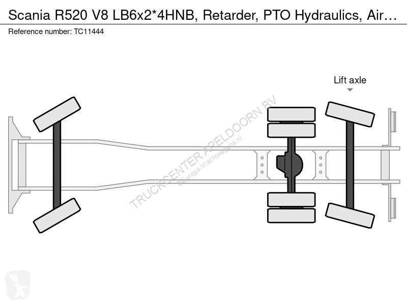 Camion Scania R520 V8 B6x2*4HNB, Retarder, PTO...