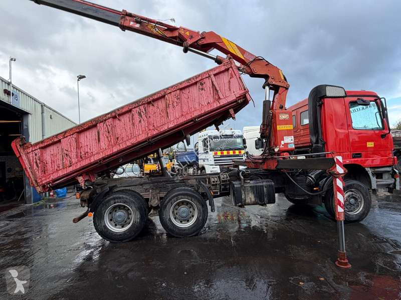 Camión Mercedes 2643 Kipper Crane Effer 250 6x4...