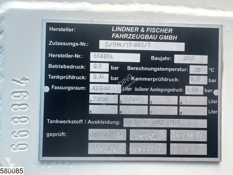 Kamion Mercedes 1824 EURO 5, ADR, 13.500 L, 2 Comp
