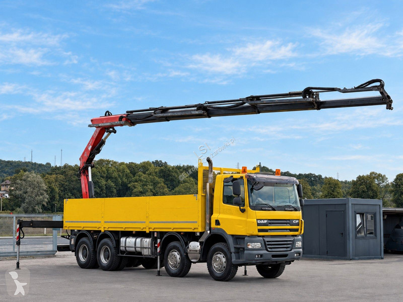 Грузовик DAF 85430 Pritsche 7,70 m + KRAN * 8x4!