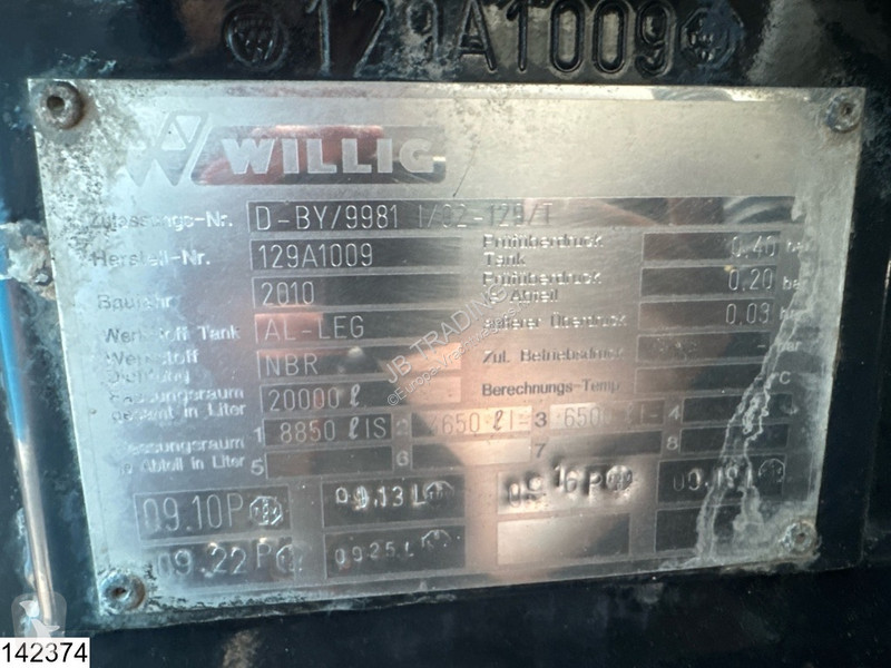 Camión MAN TGS  6x2, EURO 5, Willig, 20.000 L,...