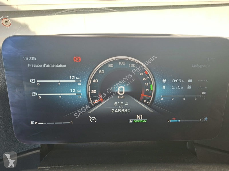 Lastbil Mercedes 3246 8x4/4 Bi benne Meiller +...